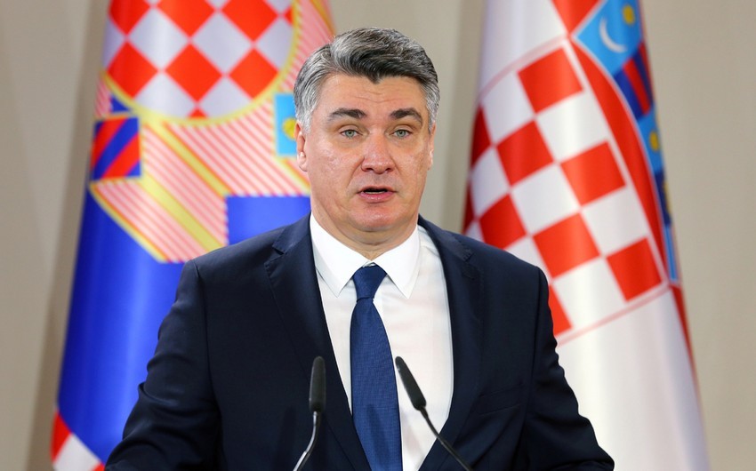 Xorvatiya Prezidenti Azərbaycan liderinə təbrik məktubu göndərib