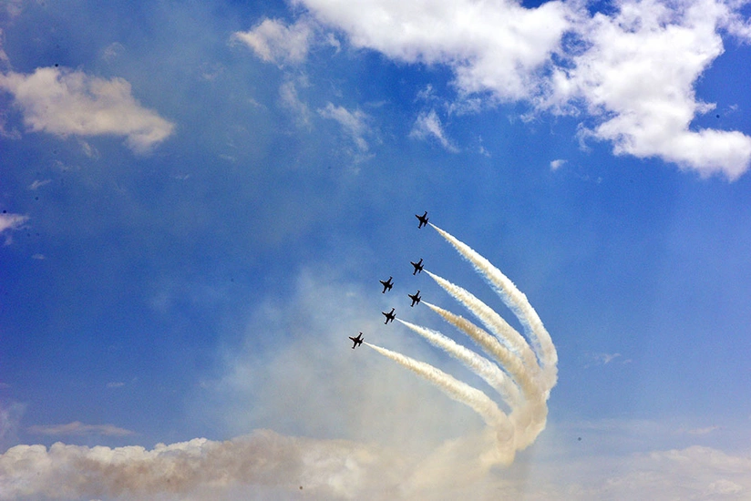 Azərbaycan və Türkiyə hərbçiləri F-16-ların uçuşlarını izləyib