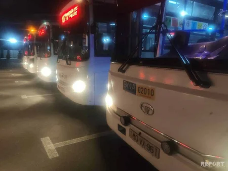 Bakı kəndlərinə işləyən avtobuslar dezinfeksiya olunur - FOTO - VİDEO