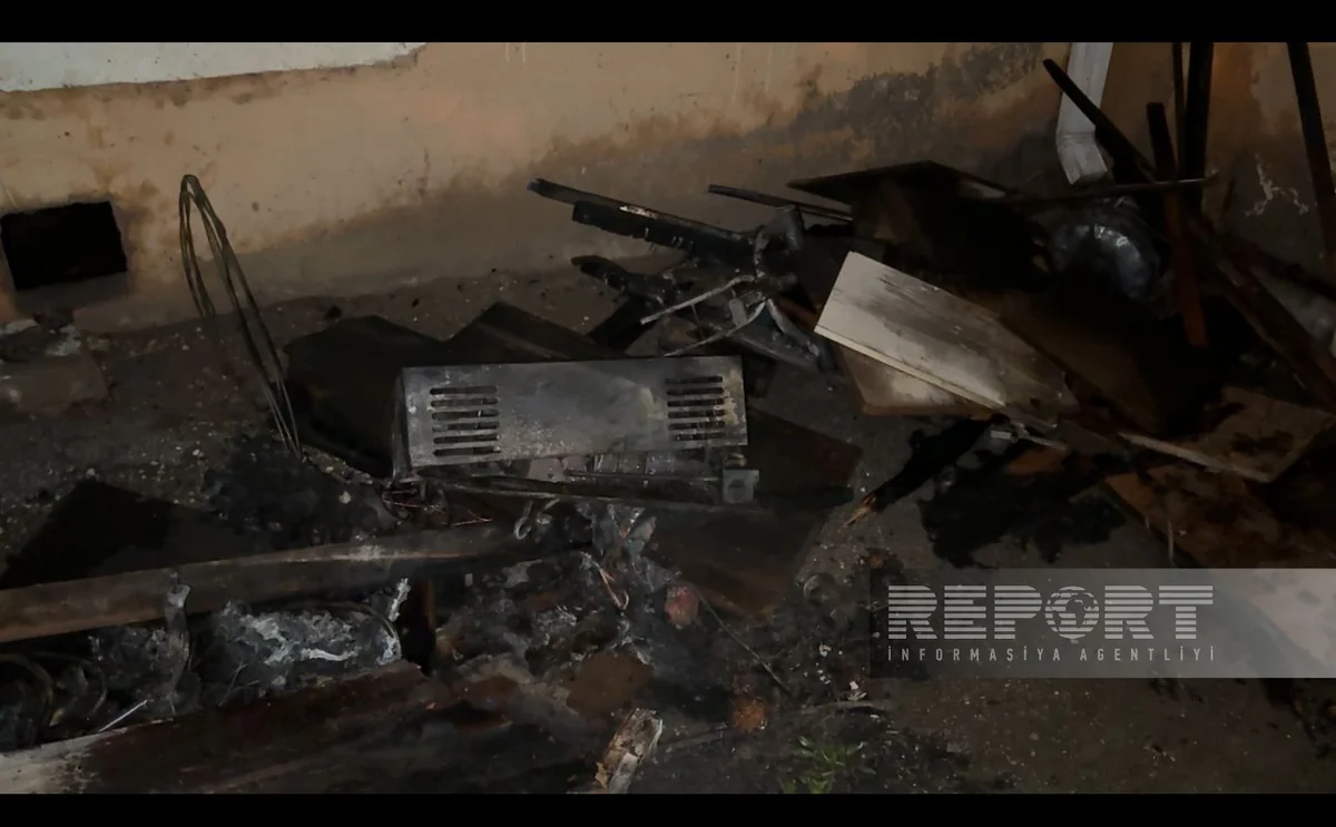 Sumqayıtda partlayışla nəticələnən yanğın qeydə alınıb