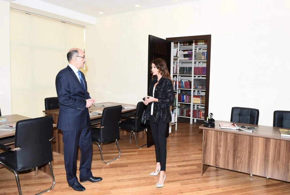 Mehriban Əliyeva Şağan Mədəniyyət Mərkəzinin yeni binasının açılış mərasimində iştirak edib