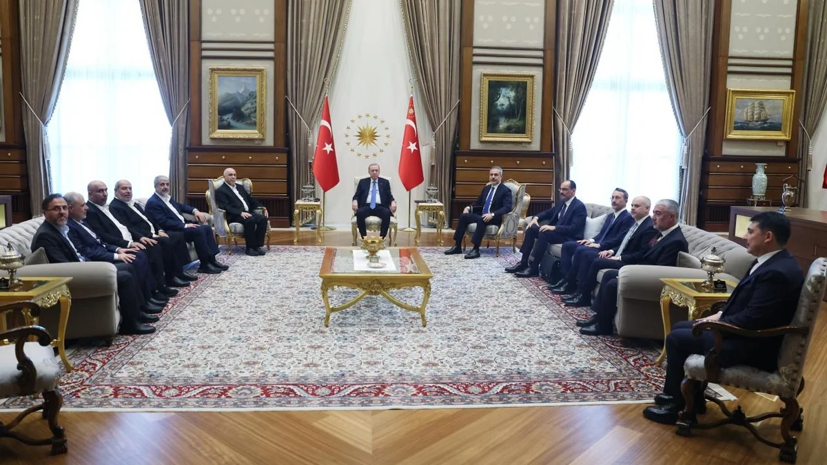 Президент Турции принял делегацию ХАМАС