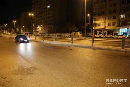 Bakıda motosiklet qəza törədib, 1 nəfər ölüb - FOTO