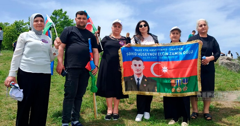 Sumqayıtlı şəhid ailələri və qazilər Şuşaya səfər ediblər