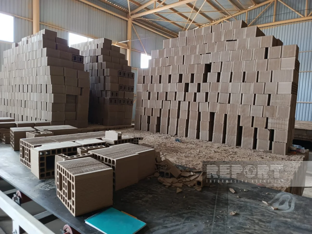Annual production capacity of Khojaly brick plant reaches 16.2 million units