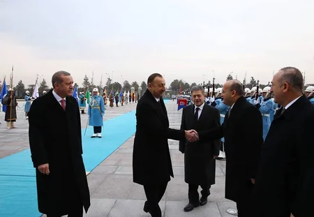 ​Azərbaycan Prezidentinin Ankarada rəsmi qarşılanma mərasimi olub