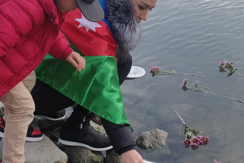 Helsinki şəhərində Anım Günü ilə bağlı aksiya keçirilib