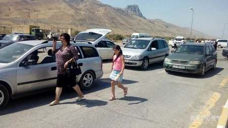 Silah-sursat anbarında partlayışla əlaqədar bağlanan Bakı-Quba yolu açılıb - FOTO