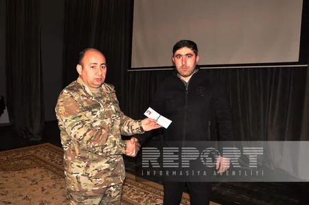 Tovuzda 863 nəfərə Müharibə veteranı vəsiqəsi təqdim olunub