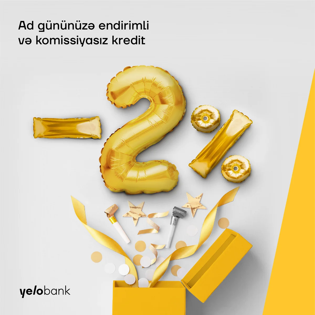 Yelo Bankdan ad günü olanlar üçün xüsusi kampaniya