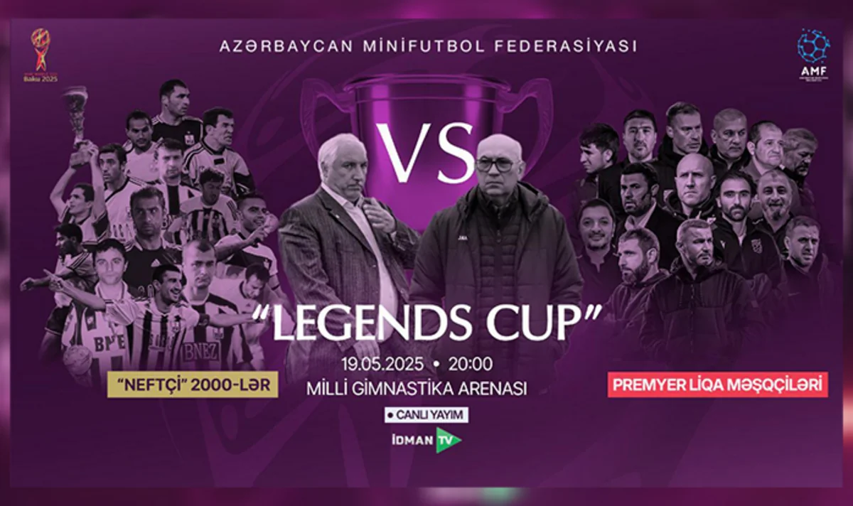 Azərbaycan futbolunun əfsanələri arasında oyun keçiriləcək