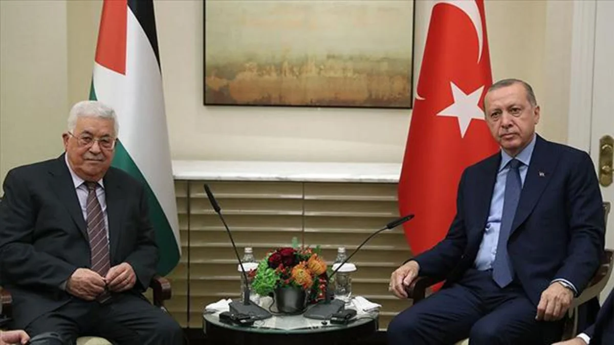 Palestinian President meets with Erdogan