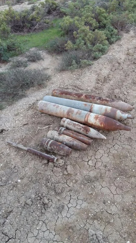 Salyan və Ağdam rayonları ərazisində 9 ədəd partlamamış hərbi sursat tapılıb