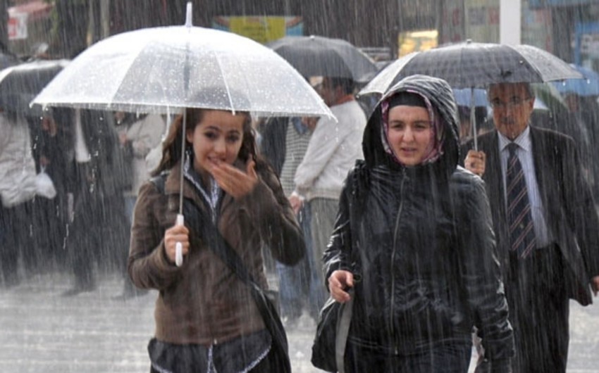 Sabah Bakının bəzi yerlərində yağış yağacaq