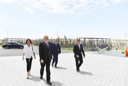 President Ilham Aliyev inaugurated Gobu Park residential complex for IDPs in Garadagh district
