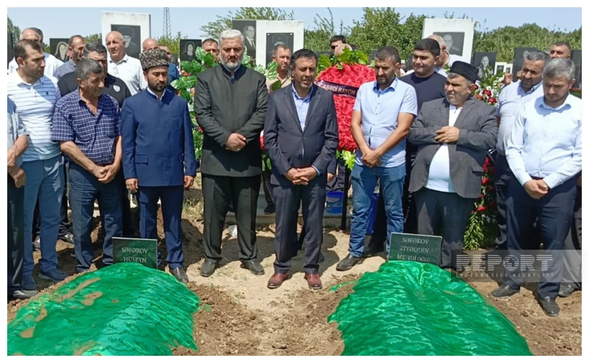 Ziyəddin və Hüseyn Səfərovlar dəfn edilib –VİDEO - YENİLƏNİB-2