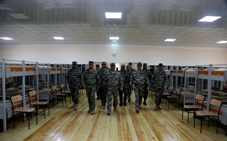 Zakir Həsənov hərbi obyektlərin açılışında iştirak edib
