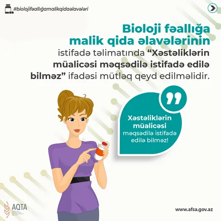 AQTA qida əlavəsi satan sahibkarlara xəbərdarlıq edib