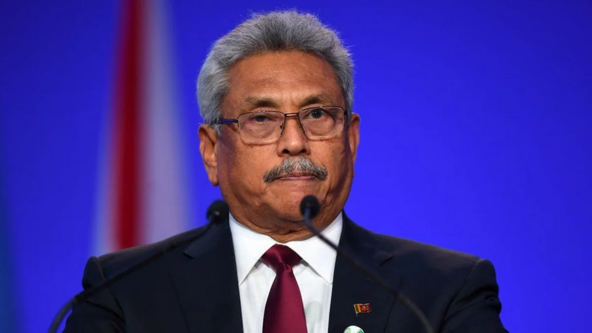 Shri Lankan President resigns