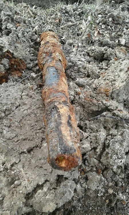 Naftalanda mərmi tapılıb