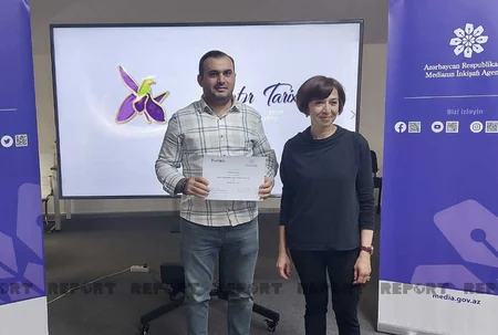 Medianın İnkişafı Agentliyinin keçirdiyi təlimdə jurnalistlər təltif edilib