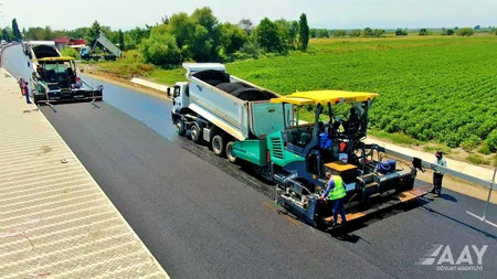 Bərdə-Ağdam avtomobil yolunun tikintisi işlərinin 88 %-i icra olunub
