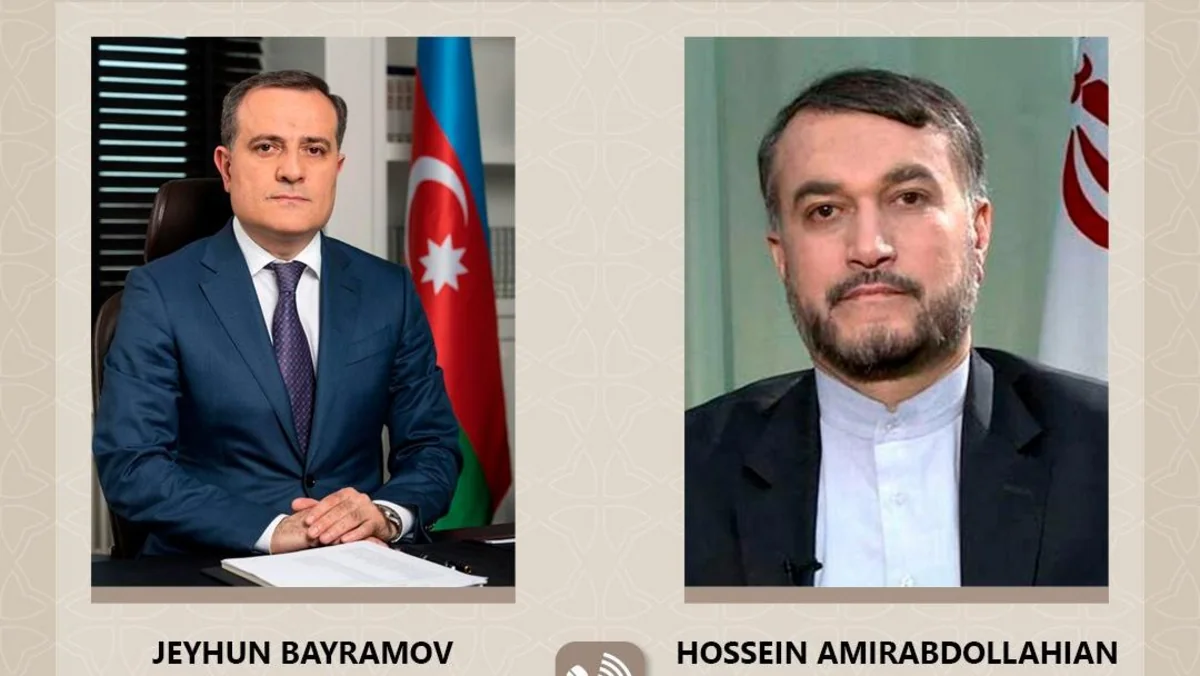 Azerbaijani, Iranian FMs hold phone conversation
