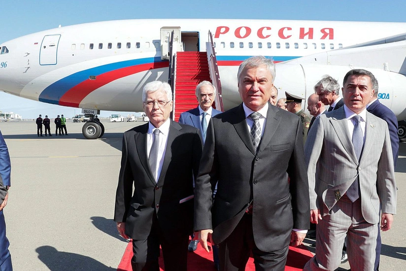 Chairman of Russian State Duma arrives in Azerbaijan