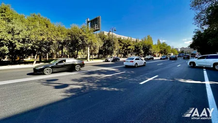 Bakının Fətəli xan Xoyski prospektində təmir yekunlaşıb