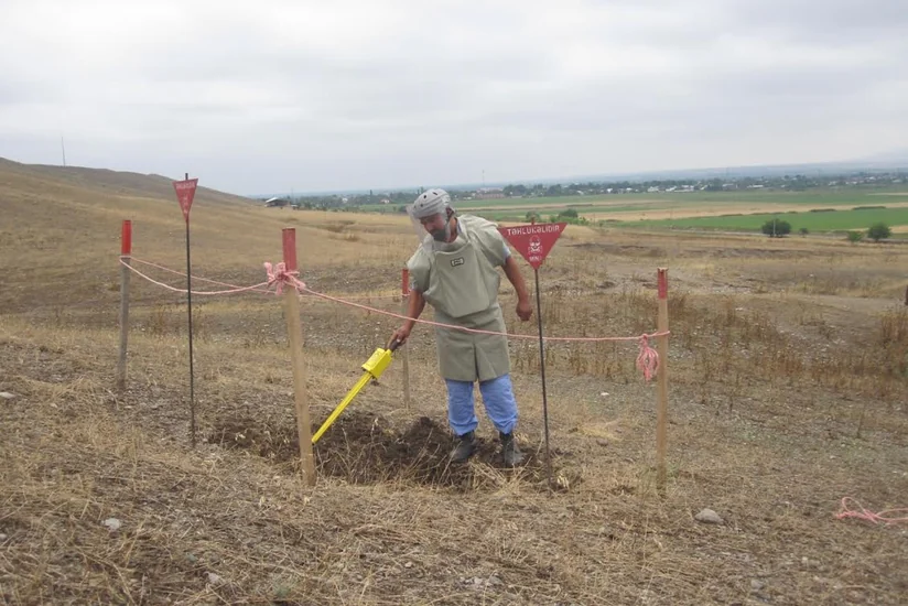 ​Füzuli, Tərtər və Astarada partlamamış hərbi sursatlar aşkar edilib - FOTO