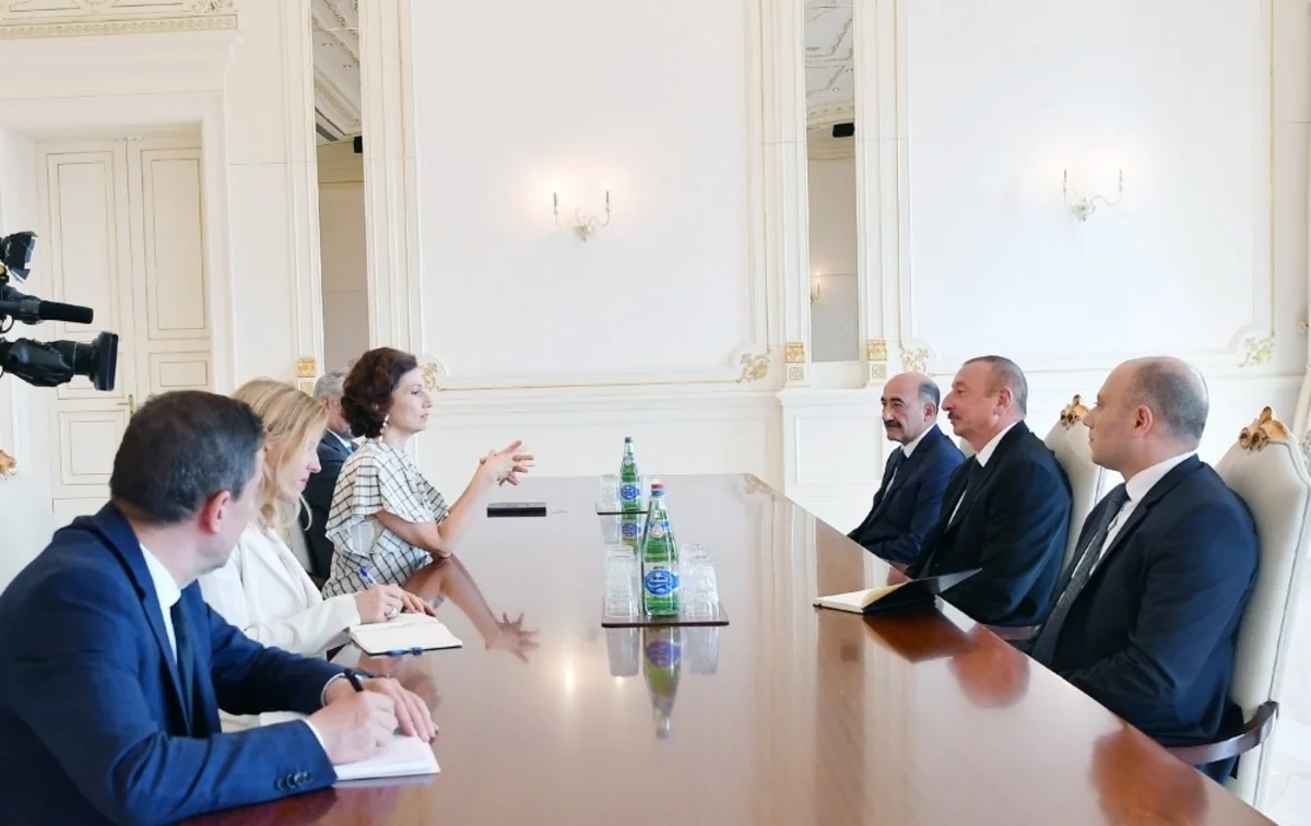 President Ilham Aliyev received delegation led by Director-General of UNESCO Audrey Azoulay