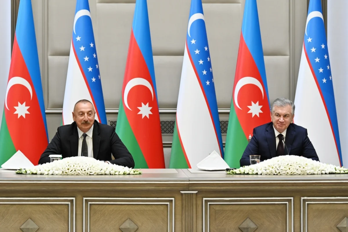 Presidents of Azerbaijan and Uzbekistan make press statements