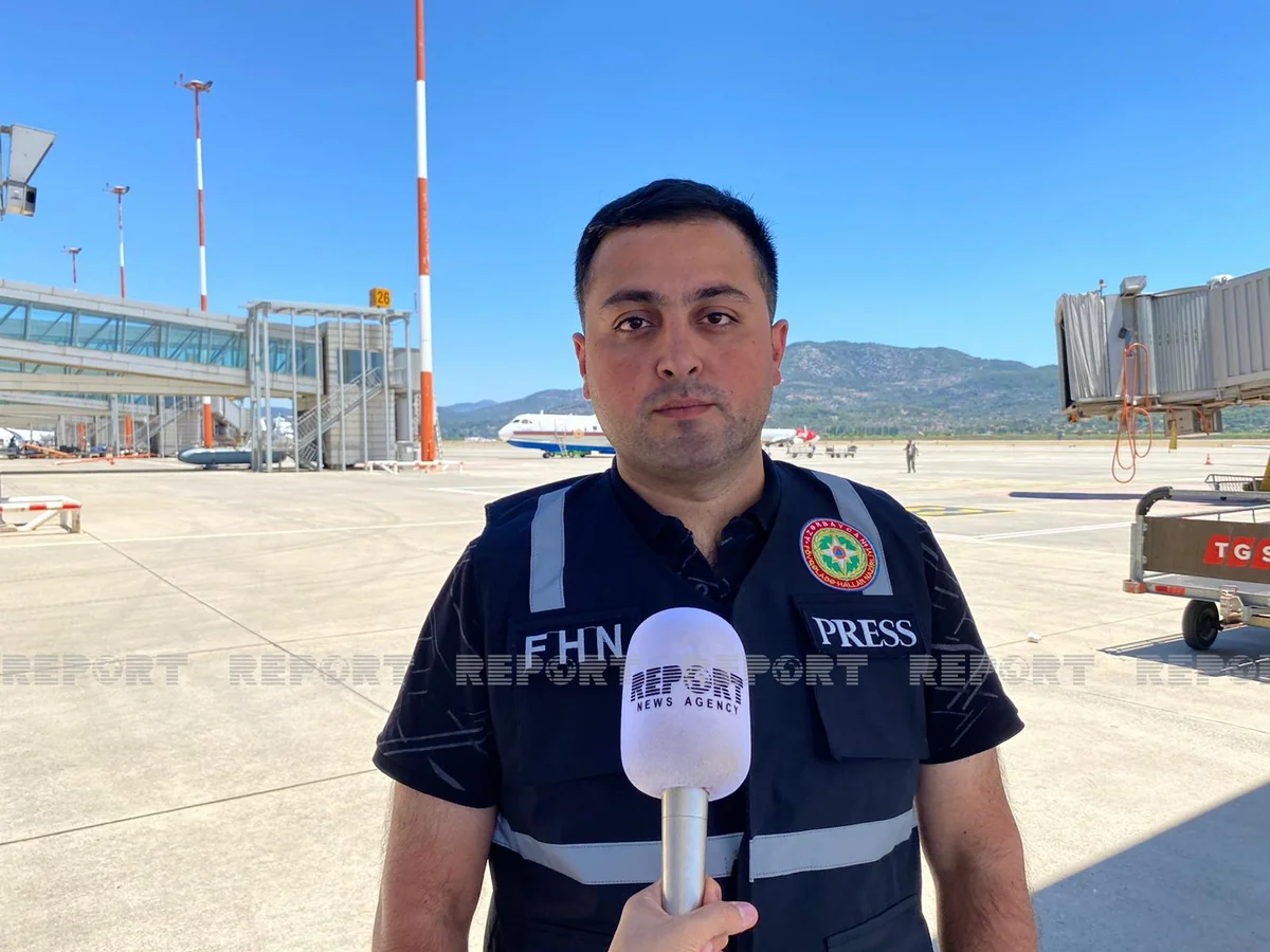 FHN rəsmisi: Ərdoğan Azərbaycanın yanğınsöndürmə təyyarəsinin heyət üzvlərinə təşəkkür edib