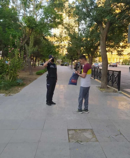 Bakıda maska taxmayan şəxslər cərimələndi