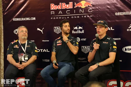 Formula 1 pilotları mətbuat konfransında azərbaycanca Salam, Bakı deyib