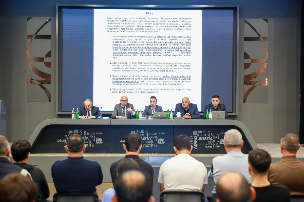 Azərbaycan Cüdo Federasiyası ümumrespublika seminarı keçirib