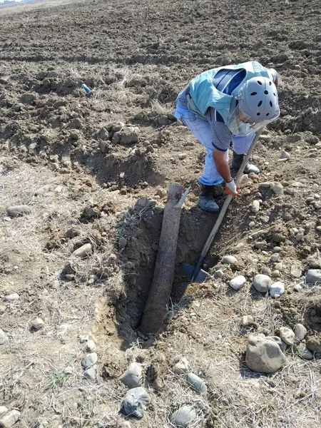 Ağdamda mərmi tapılıb