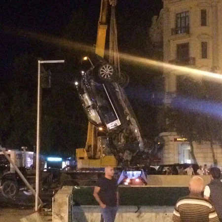 Piyada keçidinə aşan Range Rover yol təsərrüfatına 8 min manat ziyan vurub