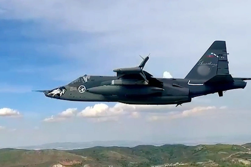 Training shooting from Su-25ML aircraft conducted