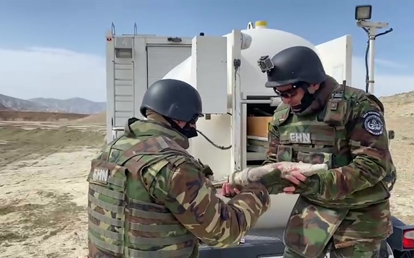 Xızıda yararlı tank mərmisi tapılıb