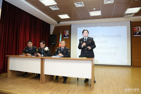 Bakı polisi məktəbliləri maarifləndirdi