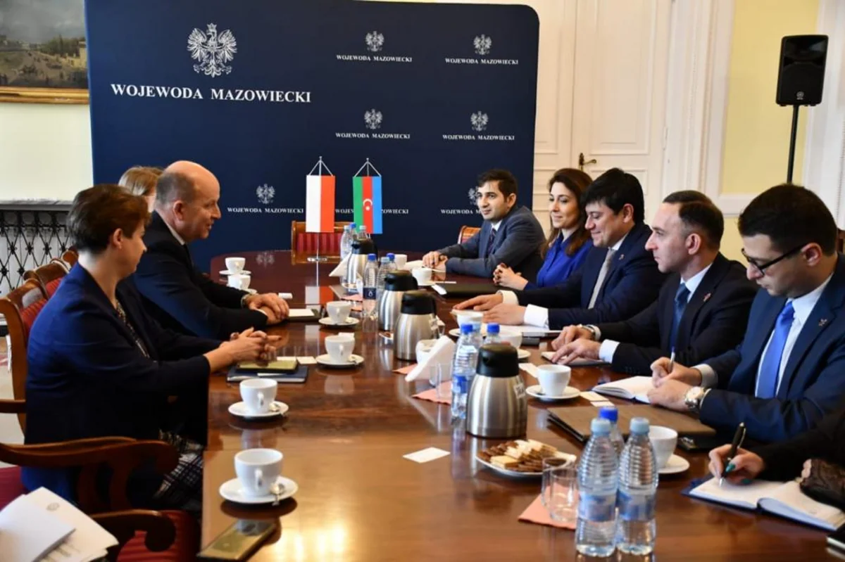 Fuad Muradov Polşanın Xaricilər Ofisinin rəhbəri və qubernatorla görüşüb