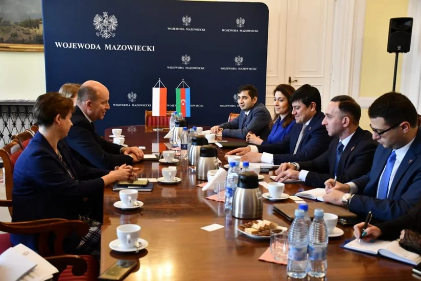 Fuad Muradov Polşanın Xaricilər Ofisinin rəhbəri və qubernatorla görüşüb