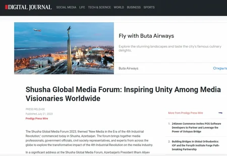 Dünya mediası Prezident İlham Əliyevin Şuşa Qlobal Media Forumundakı çıxışına xüsusi maraq göstərir