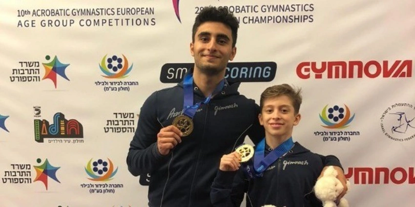 Azərbaycan akrobatları Avropa çempionatında 1 qızıl, 1 gümüş, 3 bürünc medal qazanıb