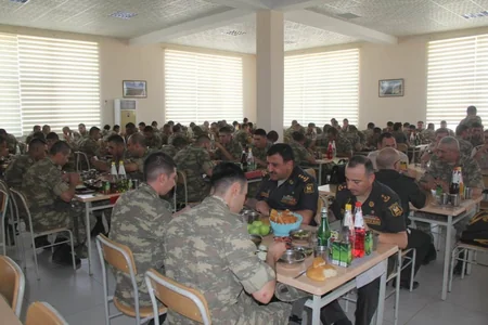 Hərbi hissələrdə Qurban bayramı qeyd edilib