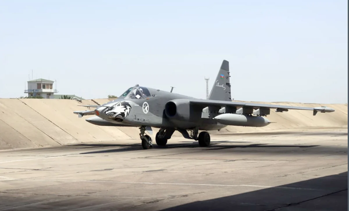 Test flights of Azerbaijan's Su-25 ML 'Lachin' aircraft conducted