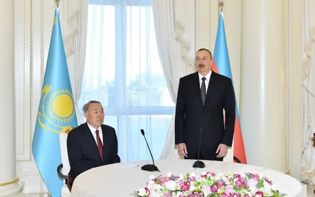Kazakh President Nazarbayev presented with Heydar Aliyev Order - UPDATED