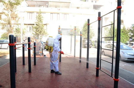 Bakıda növbəti dezinfeksiya işləri aparılır