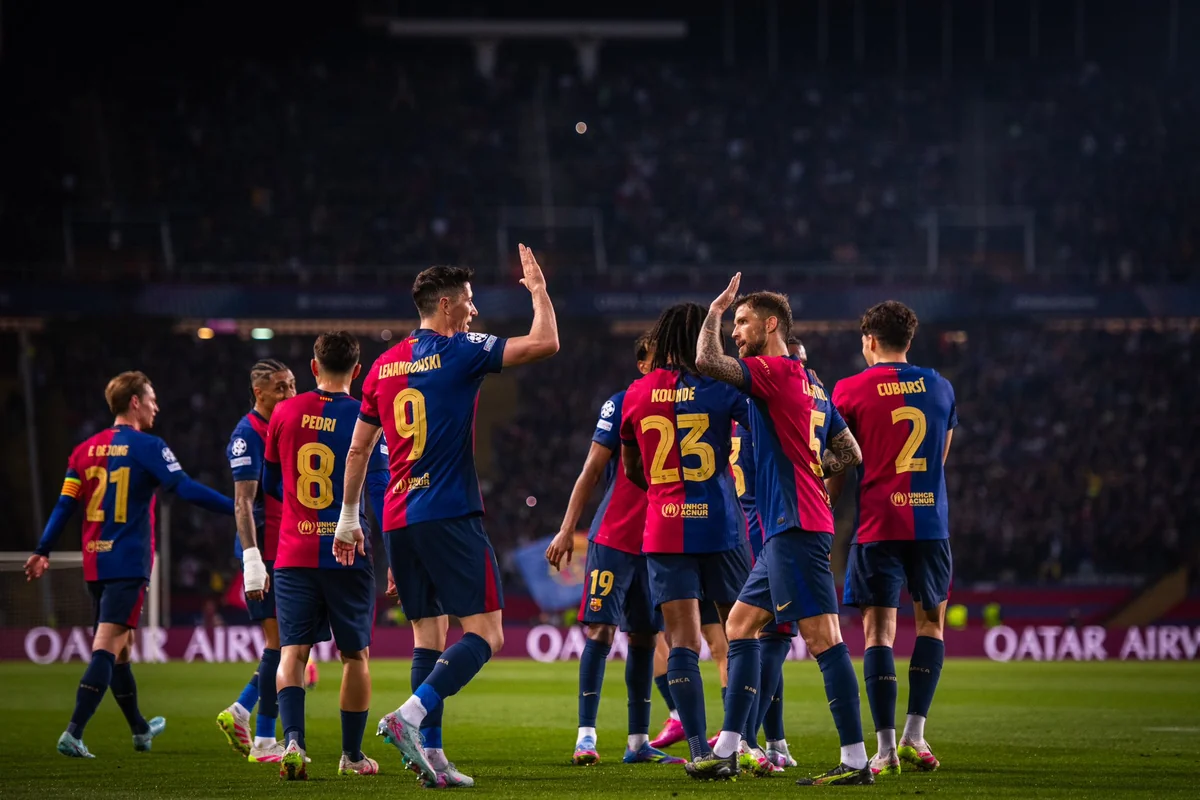 Barcelona matches 21st century UCL goal record
